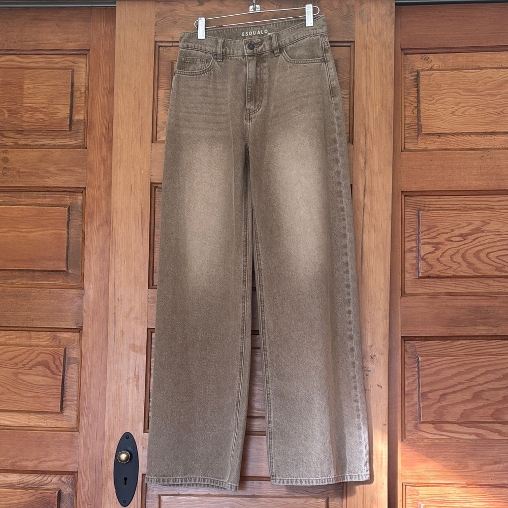Tan wide leg Jeans